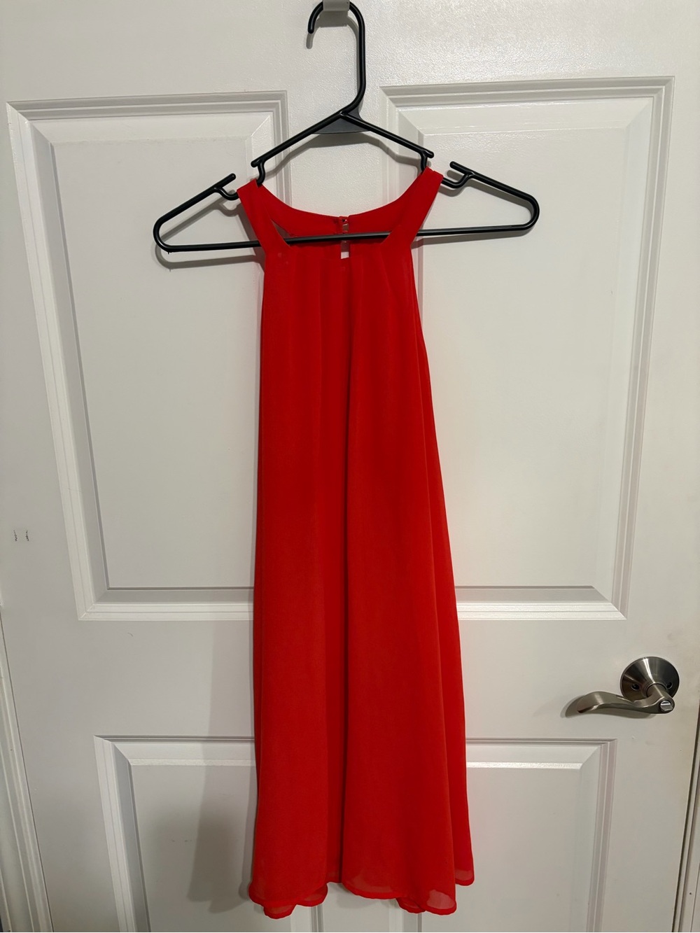 Astr Red Halter Midi Dress